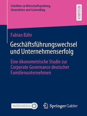 cover image of Geschäftsführungswechsel und Unternehmenserfolg